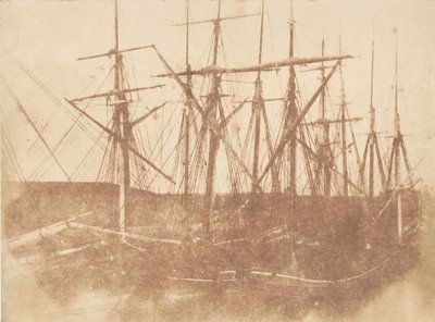 セントアンドリュース。 港の船、1843-47。 作成者: David Octavius Hill、Robert Adamson、Hill & Adamson。 作： Hill and Adamson