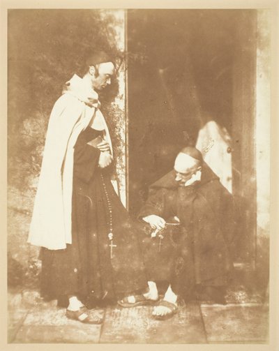 二人の修道士、184346。作成者: David Octavius Hill、Robert Adamson、Hill & Adamson。 作： Hill and Adamson