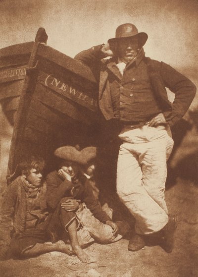 ジェームズ・リントンとスリー・ボーイズ、ニューヘブン 作： David Octavius Hill
