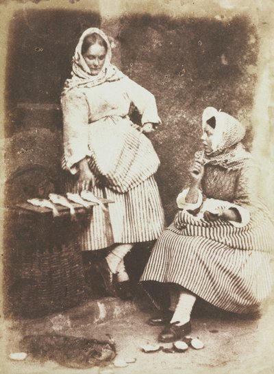 ニューヘブン・フィッシュワイフ、ジーニー・ウィルソン、アニー・リントン 作： David Octavius Hill