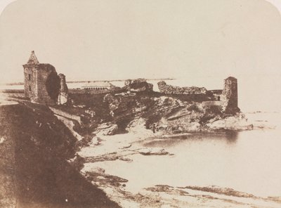 セント アンドリュース城、南東から 作： David Octavius Hill