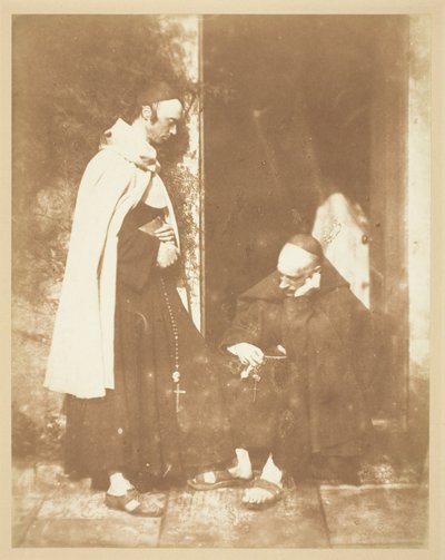 二人の修道士 作： David Octavius Hill