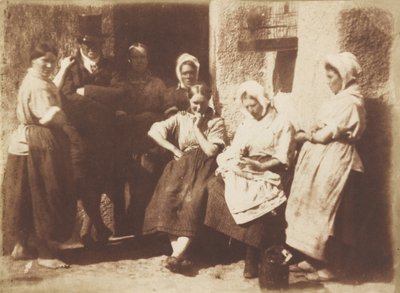 ニューヘイブン パイロットのコテージ ドア 作： David Octavius Hill and Robert Adamson