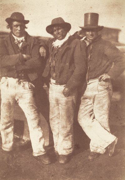 アレクサンダー・ラザフォード、ウィリアム・ラムゼイ、ジョン・リントン 作： David Octavius Hill and Robert Adamson