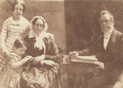 Rev Ebenezer Miller とその家族 作： David Octavius Hill and Robert Adamson