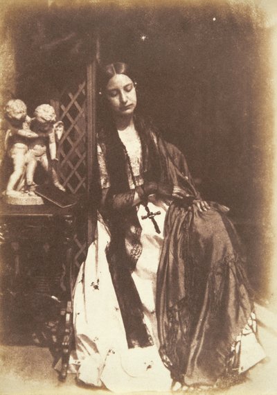 ミスエリザベスリグビー（1809-93）後のレディイーストレイク、1844年頃 作： David Octavius Hill and Robert Adamson