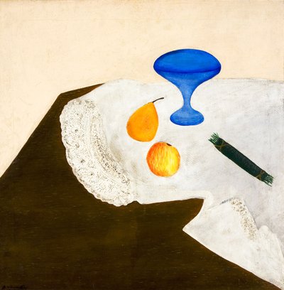青い花瓶のある静物、1919 年。 作： David Petrovich Sterenberg