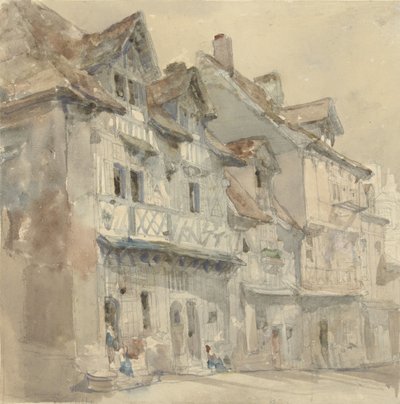 ディエップの家 作： David Roberts (attributed to)
