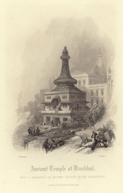 クンクルの古代寺院 作： David Roberts