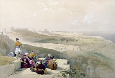 アスカロン、ルイ・ハゲ（1806-85）のパブによって刻まれた「聖地」のボリュームIIのプレート57。 1843 作： David Roberts