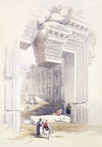 バールベック、1839年5月7日、1842〜1849年頃 作： David Roberts