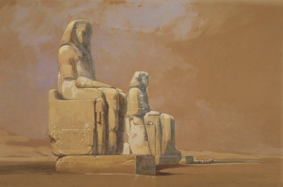 コロッシ、テーベ、1838 作： David Roberts