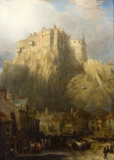 エディンバラの町と城 作： David Roberts