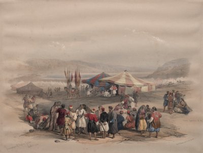 巡礼者の野営地、エリコ、1839年。 作： David Roberts