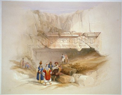 エルサレム王家の墓への入り口 作： David Roberts