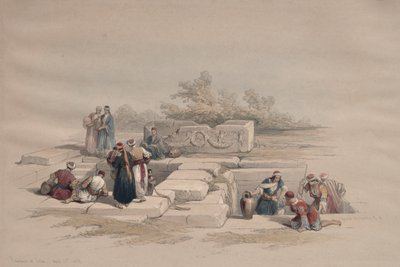 カナの噴水、1839年。 作： David Roberts
