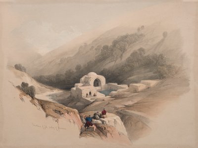 ヨブの泉、ヒンノムの谷 作： David Roberts