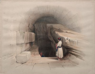 シロアムの泉、ヨシャファトの谷 作： David Roberts
