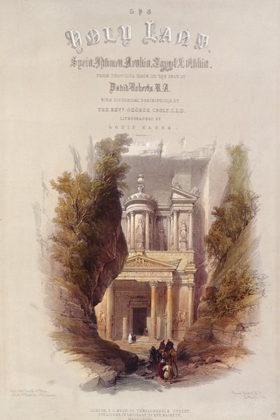 ルイ・ハゲ（1806-85）によって刻まれた「聖地」の口絵 作： David Roberts