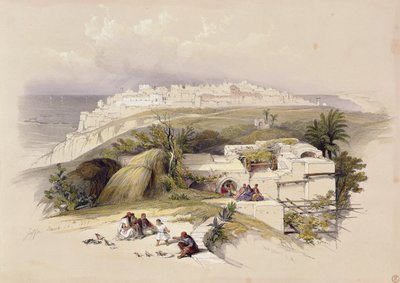 ヤッファ、1839年3月26日、「聖地」のボリュームIIのプレート62。 1843 作： David Roberts