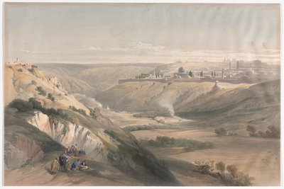 オリーブ山からのエルサレム、1839年。 作： David Roberts