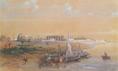 ナイル川のルクソール、1839（WC） 作： David Roberts