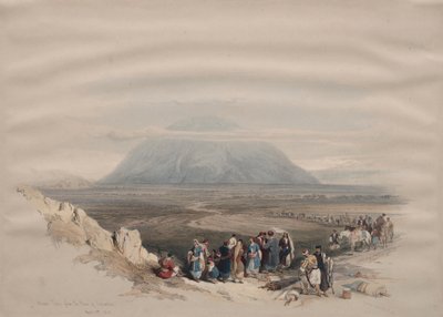 エスドラエロン平原からのタボル山 作： David Roberts