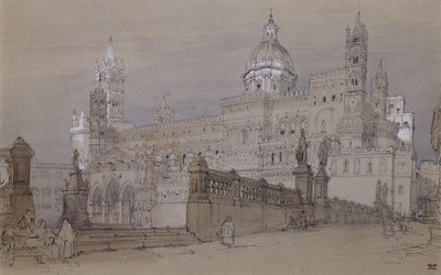 パレルモ大聖堂、1854 作： David Roberts