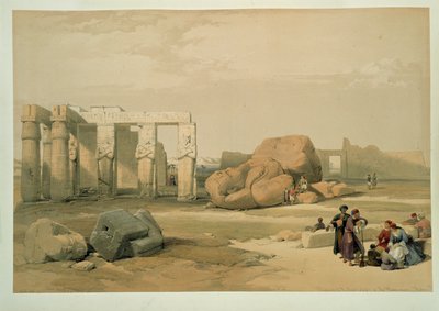 テーベの大巨像の遺跡 作： David Roberts