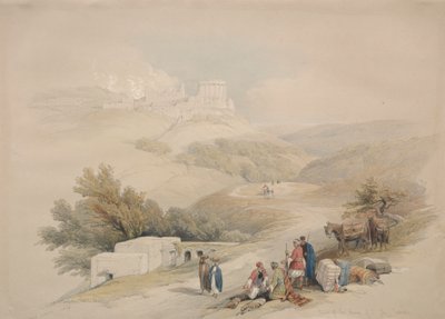 聖ヨハネサバステ教会の遺跡、1839年。 作： David Roberts