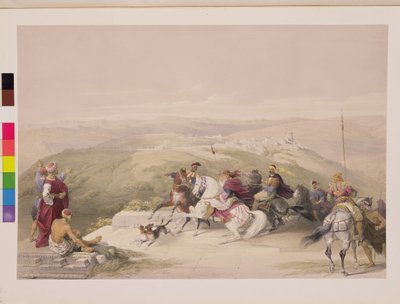 1839年4月17日、サマステのサバステ、「聖地」のボリュームIのプレート44。 1842 作： David Roberts
