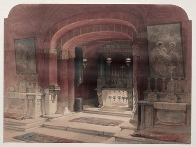 受胎告知の神殿、ナザレ、1839年。 作： David Roberts
