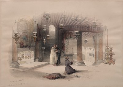 キリスト降誕の神殿、ベツレヘム、1839年。 作： David Roberts