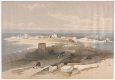 SurまたはTsor、地峡からの古代のタイヤ、1839年。 作： David Roberts