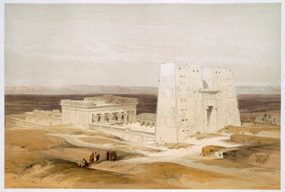 エドフ神殿、古代アポリノポリス、上エジプト、19 世紀 作： David Roberts
