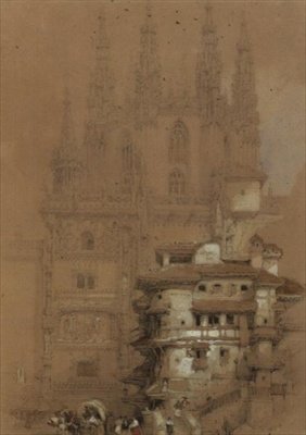 ブルゴス大聖堂のチャプターハウス 作： David Roberts