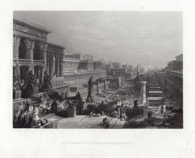 イスラエルの子供たちのエジプトからの出発 作： David Roberts
