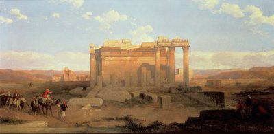 バールベックの小さな寺院の遺跡 作： David Roberts