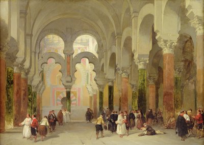 コーランの聖域、コルドバのモスク、1849 作： David Roberts