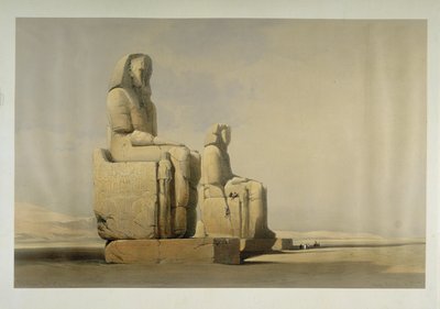 テーベのメンノン・コロッシ 作： David Roberts