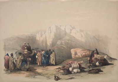 アロンの墓、ホレブ山の頂上 作： David Roberts