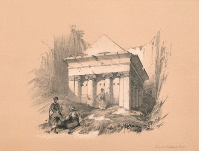 ゼカリヤの墓、1855年 作： David Roberts