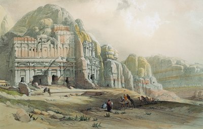 ペトラ遺跡の眺め（ヨルダン） by David Roberts 作： David Roberts