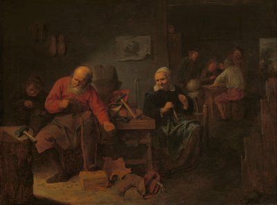 靴屋の店内 作： David Ryckaert (III)