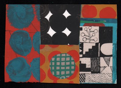 原子星座、2023年（ペイントとコラージュ） 作： David Shillinglaw