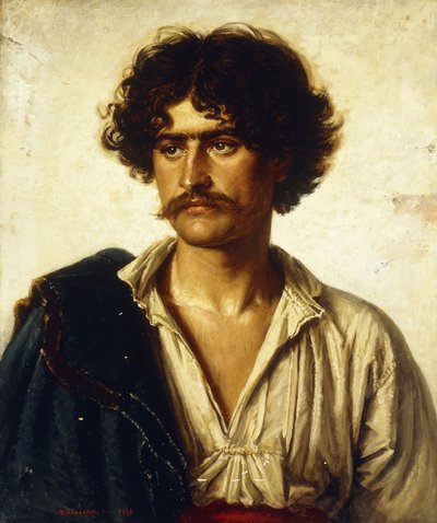 男の肖像、1886 作： David Simonson