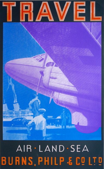 旅をする。空、陸、海（青 作： David Studwell