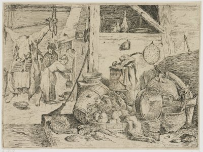 キッチンインテリア 作： David Teniers (II) (attributed to)