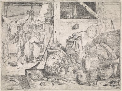 キッチンインテリア 作： David Teniers (II) (attributed to)