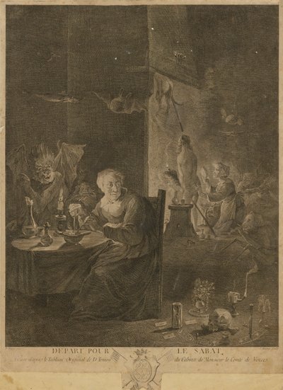 サバトに向けて出発 作： David Teniers